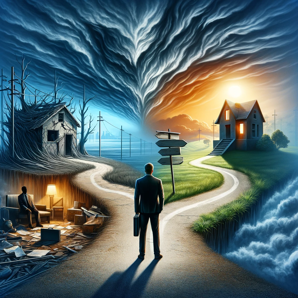 A path through a forest representing the journey of recovery